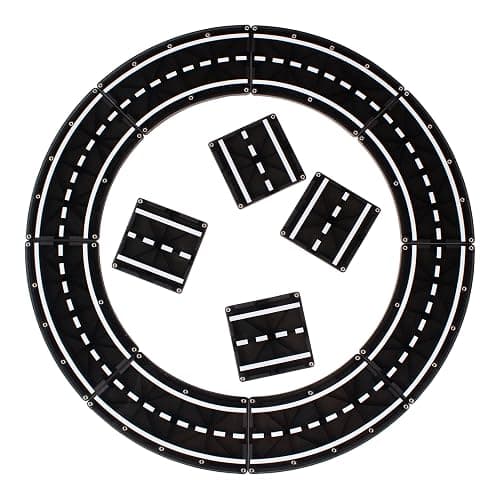 MAGNA-TILES XTRAS: Roads 12 Piece Magnetic Construction Set, The ORIGINAL Magnetic Building Brand thumbnail 6