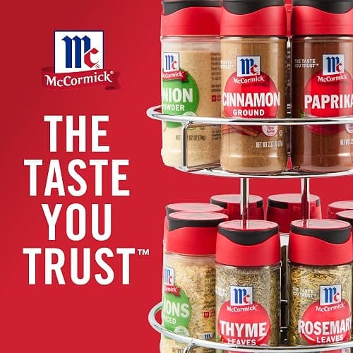 McCormick Spice Rack, Two Tier Chrome, Featuring 16 Herbs & Spices for Everyday Cooking, Great Gift for Housewarming, Wedding & Bridal Shower, 26.09 oz thumbnail 15