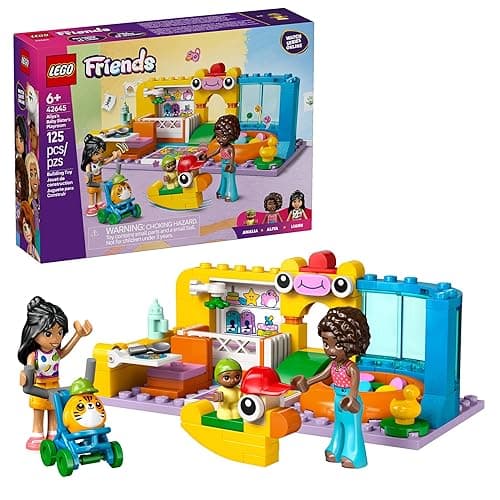 LEGO Friends Aliya's Baby Sister's Playroom Building Toy - Pretend Play Set for Kids, Girls and Boys, Ages 6+ - with 2 Minidolls, Baby Figure, and Stroller - Gift Idea for Birthdays - 42645 - Image 1
