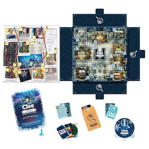 Clue Advent Calendar: Secrets Under Snowfall | 24 Days | Family Mystery Games | with 6 Winter-Themed Tokens and Surprise | Ages 10+ | 1+ Players thumbnail 11