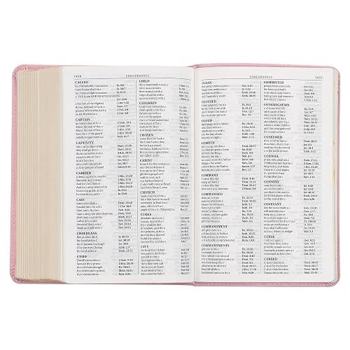 KJV Holy Bible, Compact Large Print Faux Leather Red Letter Edition Ribbon Marker, King James Version, Ballet Pink (KJV Compact LP Editions) thumbnail 8