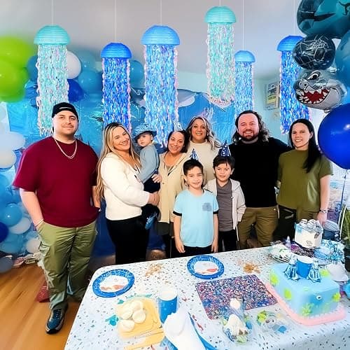 OBXT 10" Blue Hanging Jellyfish Paper Lanterns - Under The Sea Party & Mermaid Birthday Decorations, Baby Shower, Nautical Events, Ocean Theme Classroom & Beach Room Decor (Set of 6) - Gradient Blue B thumbnail 4