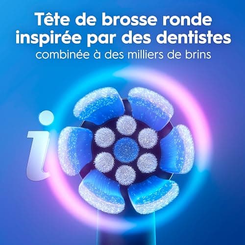 Oral-B Brosse A Dents Electrique iO 2 Noire, 3 Modes De Nettoyage, Brossage Souple Et Silencieux, Capteur De Pression, Brossette Oral B De Rechange, Chargeur, Etui De Voyage thumbnail 13