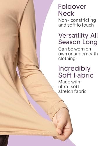 STRETCH IS COMFORT Girl's Oh So Soft Long Sleeve Turtleneck | Youth Size 2-16 thumbnail 4
