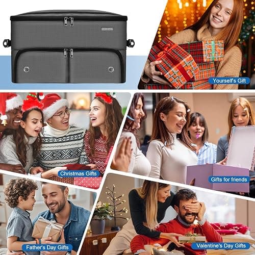 Golf Trunk Organizer for Car SUV with Shoe Compartment & Divider | 2-Layer Golf Storage Bag for Balls, Tees, Accessories | Waterproof Golf Locker Gift for Men, Dad, Golfers thumbnail 6