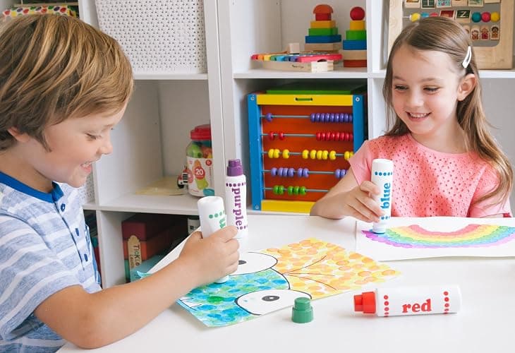 Do A Dot Art! Markers 6-Pack Rainbow Washable Paint Markers, The Original Dot Marker, Activity Craft Coloring Supplies for Kids and Toddlers, Made in the USA thumbnail 4