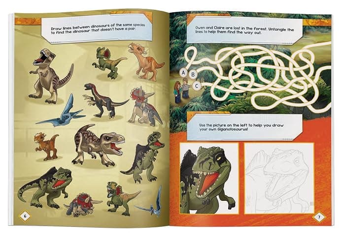 LEGO® Jurassic World™ Owen VS. Delacourt: Activity Book with Fun Facts, Pop-Up Play Scene, and 2 LEGO(R) Minifigures to Inspire Imagination and Creativity! thumbnail 3
