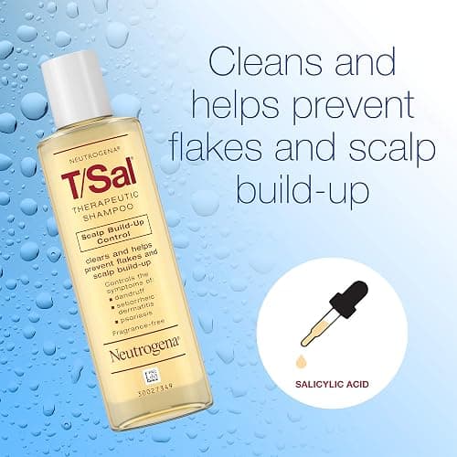 Neutrogena T/Sal Therapeutic Shampoo for Scalp Build-Up Control with Salicylic Acid, Scalp Treatment for Dandruff, Scalp Psoriasis & Seborrheic Dermatitis Relief, 4.5 fl. oz (Pack of 4) thumbnail 6