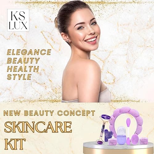 Skin care sets & kits, skin care gift set, korean skincare set, gift for friend woman, 17 year old girl gift ideas, skin care tools, skin care for teens, travel skincare set, beauty skincare KS LUX thumbnail 7