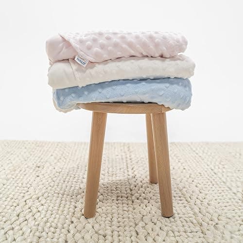 HALO Sleepsack Swaddle, 3-Way Adjustable Wearable Blanket, TOG 3.0, Velboa Plush Dots, Cream, Newborn, 0-3 Months - Cream Plushy Dot - Newborn (Pack of 1) thumbnail 4