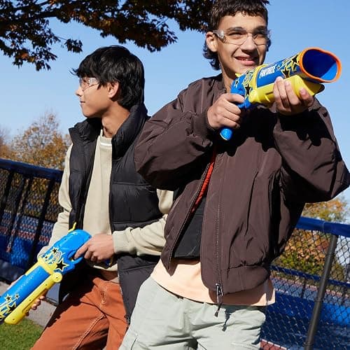 Nerf Fortnite Half Tone Hero Blaster, Bonus Code to Unlock Half Tone Hero Wrap in The Game, Break Open Loading, 12 Nerf Elite Darts, Fortnite Gifts (Amazon Exclusive) thumbnail 7