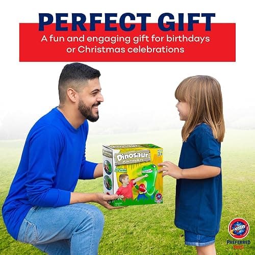 Preferred Toys 47" Inflatable Dinosaur Punching Bag for Kids - Durable Blow Up Kids Punching Bag with Bounce Back Base - Inflatable Indoor Outdoor Active Toddler Bop Play Toy thumbnail 7