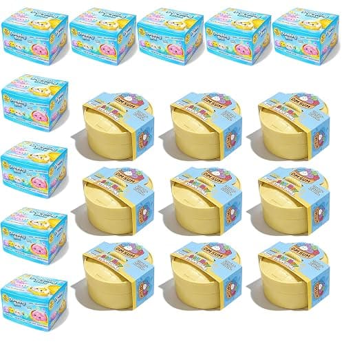 9-Pack Glitter Dumpling Squishy Set - Colorful Sensory Stress Relief Collections, Random Squishy Gift Box with Sparkly Dumplings for Party Favors & Collectibles (Random-9 PCS) - Image 1