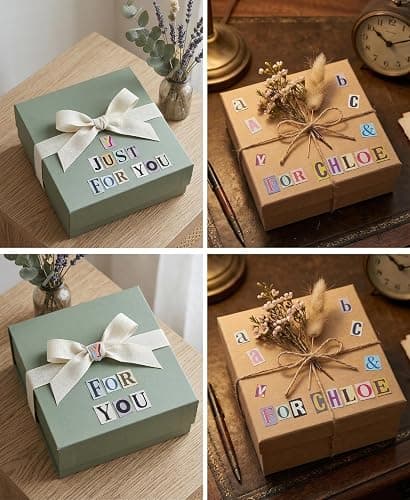 FZYJJJ 954Pcs 1inch Scrapbook Letter Stickers, Vintage Alphabet Stickers | Vintage magazine cutout letters, self-adhesive stickers perfect for scrapbook & diary DIY art projects Scrapbooking letters thumbnail 5
