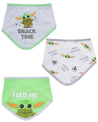 STAR WARS Baby Boys' Bandana Bibs 3 Pack Set for Feeding, Teething, and Drooling thumbnail 6