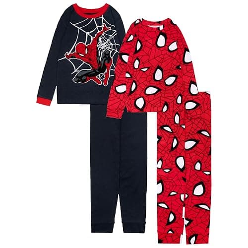 Marvel boys 4-piece Snug-fit Cotton Superhero Pajama Set, Soft & Cute for Kids - Image 1