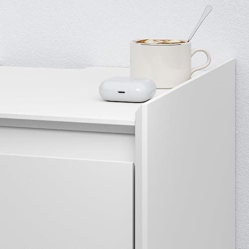 FurniXpress 24" Tall White Nightstand with Charging Station, 3 Drawer Modern Bedside Table with Tray Top, USB & Type-C Ports and AC Outlets for Bedroom or Living Room thumbnail 6