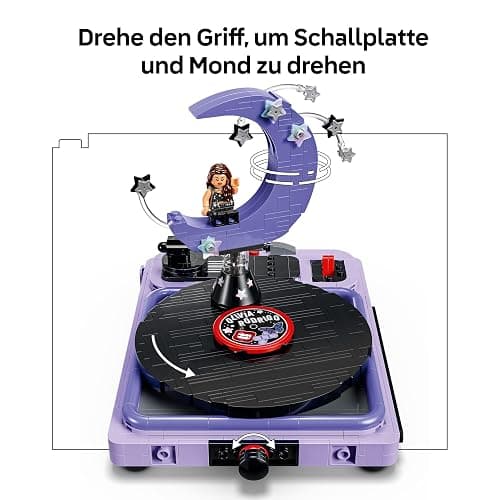 LEGO Editions Olivia Rodrigos Konzertmond - Spielzeug Plattenspieler, Schallplatte & Minifigur - Musik Deko für den Nachttisch - Geschenk für Teenager Mädchen ab 14 Jahren & Fans - 43029 thumbnail 5