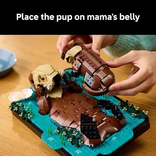 LEGO Ideas Floating Sea Otters Building Sets for Adults - Room or Office Decor for Women & Men, Ages 18+ - Gift Ideas for Birthday - 21366 thumbnail 5