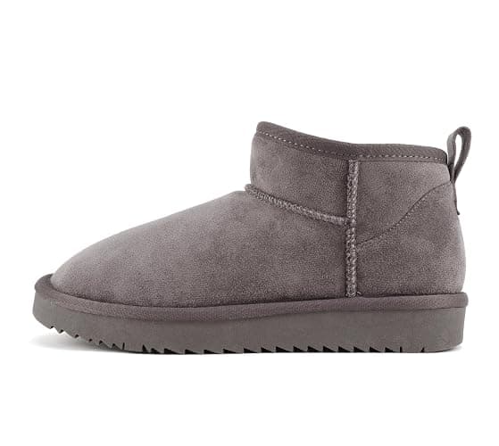 Soda “Mutual/Mute” ~ Women Round Toe Lug Sole Low Flatform Sherpa-lined Ankle Bootie - Image 1