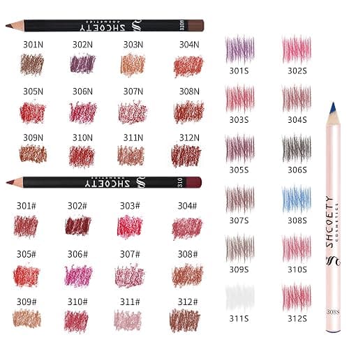 SHCOETY Matte Lip Liner Set, 36 Pieces Waterproof Lip Pencils,Assorted Colors thumbnail 4