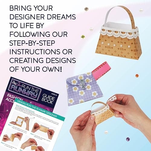 MindWare Fashion Designer Kits Ages 8+ - Run The Runway DIY Craft Kit for Girls - Creative Learning Activity for Kids - Design Bags & Jewelry thumbnail 4