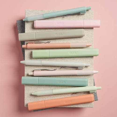 BLIEVE - Aesthetic Highlighters and Gel Pens With Soft Ink and Chisel Tip, Bible Highlighters and Pens No Bleed, Dry Fast Easy to Hold, for Bible Journaling Planner School Supplies (PASTEL) thumbnail 7