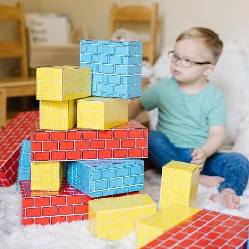 Melissa & Doug Jumbo Extra-Thick Cardboard Building Blocks - 40 Blocks in 3 Sizes thumbnail 7