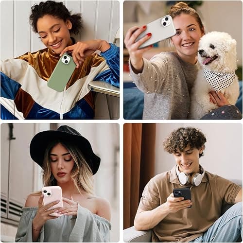 AOTESIER Compatible with iPhone 15 Case, Full Body Food-Grade Silicone Wear-Resistant, Anti-Drop Protection with Soft Anti-Scratch Microfiber Lining Phone Case for iPhone 15, 6.1 inch, Black thumbnail 6