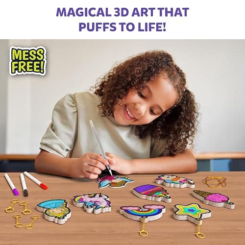 Skillmatics 3D Art Kit - Aqua Puffs Princesses & Unicorns, Stocking Stuffers, Paint by Number Craft for Kids, DIY Color & Inflate Activity, Christmas Gift for Girls & Boys Ages 4, 5, 6, 7, 8, 9, 10 thumbnail 2