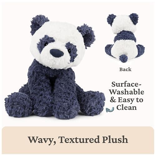 GUND Cozys Collection Panda, Panda Bear Stuffed Animal, Plush Toy for Ages 1 and Up, Navy Blue, 10” thumbnail 6