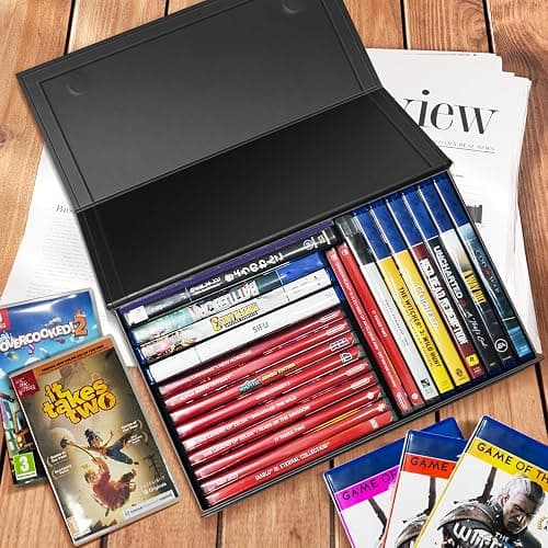 CollectHall 2 Pack Blu Ray DVD Storage Box for Steelbook Storage, Movie Organizers, Blu Ray Holder, Video Game Storage Cases thumbnail 2