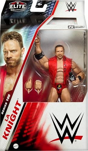 Mattel WWE Elite Collection Action Figure & Accessories, Series #108 LA Knight 6-inch Collectible with 25 Articulation Points & Swappable Hands - LA Knight thumbnail 2