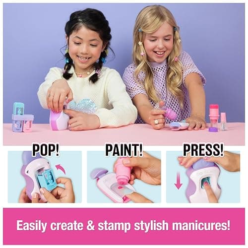 Cool Maker, GO GLAM Studio Nail Kit, Style 200 Nails, 4 Designs, 2 Polish Applicators & Mask (Packaging May Vary), Arts and Crafts for Ages 7 and up thumbnail 2