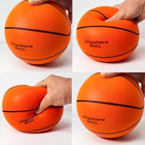 Anywhere Ball, Silent Basketball, Airless Foam for Indoor Training, Dribbling, and Realistic Bounce thumbnail 2
