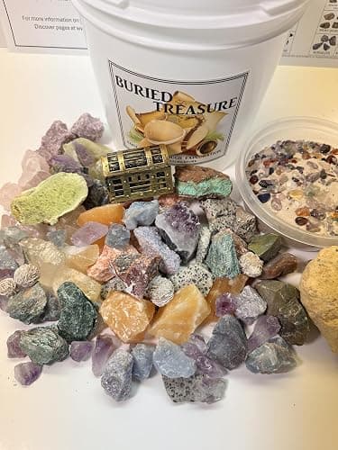 Generic Gallon Raw Crystal and Gemstone Mining Bucket/Kids and Adults/Crackable Geode/Geology/Educational/Unique Gift thumbnail 6