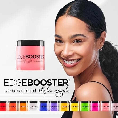 Style Factor EDGE BOOSTER® Strong Hold Styling Gel | Alcohol-Free Hair Gel with Camellia Sinensis Seed Oil for Curly, Wavy & Sleek Styles | Frizz Control, Long-Lasting and Flexible Hold (16.9oz) thumbnail 2