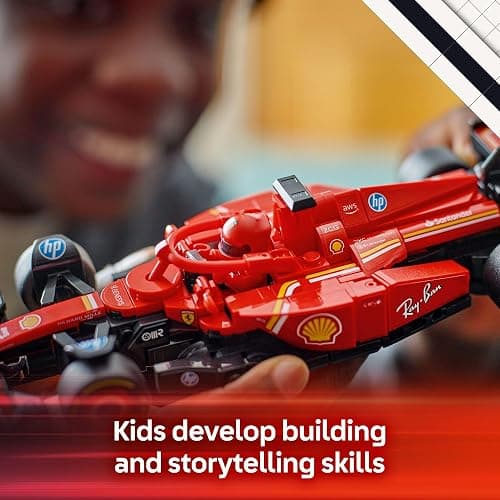 LEGO Speed Champions Ferrari SF-24 F1 Race Car Toys - Building Sets for Kids, Boys & Girls, Ages 10+ - Ferrari F1 Model Car Kits for Display or Play - Gift Ideas for Birthdays and Fans - 77242 thumbnail 5