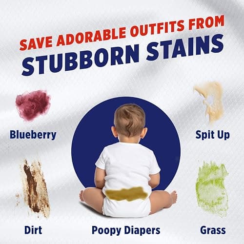 OxiClean Max Force Laundry Stain Remover Spray, Newborn & Baby Essentials, Stain Treater, 12 fl oz, 3-Pack thumbnail 5
