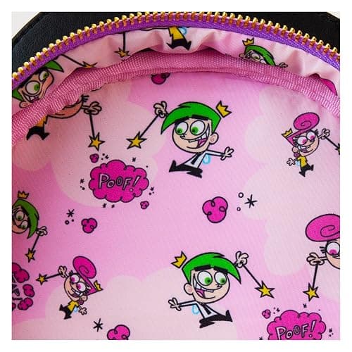 Loungefly Nickelodeon: Fairly Odd Parents Lenticular Timmy Turner with Fishbowl Cosmo and Wanda Mini-Backpack, Amazon Exclusive thumbnail 6