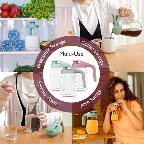 Glass breast milk pitcher thumbnail 9