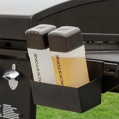 Blackstone Original 36" Griddle, Portable Outdoor Grill with Built-In Hood, Black - Includes Extendable Side Shelves and Caster Wheels | Powder Coated Steel, 4 Burner, Propane, Extendable Side Shelf thumbnail 9
