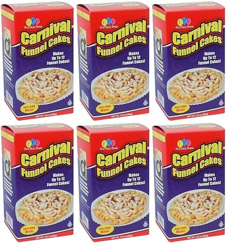 Fun Pack Foods Funnel Cake Mix - 6/13.5oz - (81oz. Value Pack Case) - Makes up to 72 Funnel Cakes - Image 1