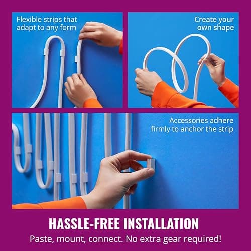 WiZ Connected Neon Smart Flex Strip – 16.4 ft (Two 8.2ft Strips), 16 Million Colors + Shades of White, Dynamic Light Scenes, Connects to Your Wi-Fi, Voice/App Control thumbnail 6