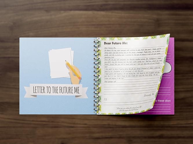 Letters to My Future Self: Life Journal - Scrapbook. Write Now. Paste Photos. - Gratitude - Memory Book - Childhood, Present, Future - Gifts for teens Girls & Boys thumbnail 2