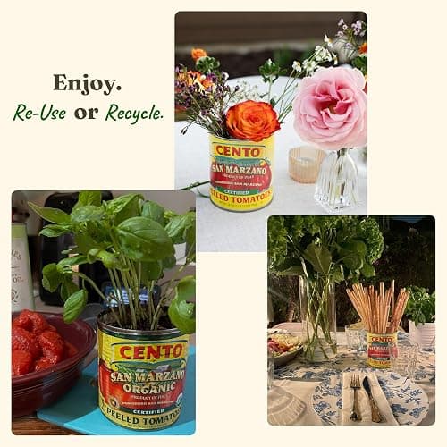Cento Certified San Marzano Whole Peeled Tomatoes with Basil, 28 oz, 6 Pack | Canned Plum Tomatoes in Thick Puree, Grown & Processed in Italy, Thicker Walls, Fewer Seeds, Lower Acidity, BPA-Free, Non-GMO thumbnail 8
