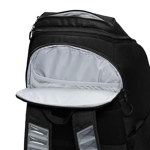 Nike, Unisex, Varsity Elite Backpack (32L), Black/Black/Metallic Silver, One Size thumbnail 3