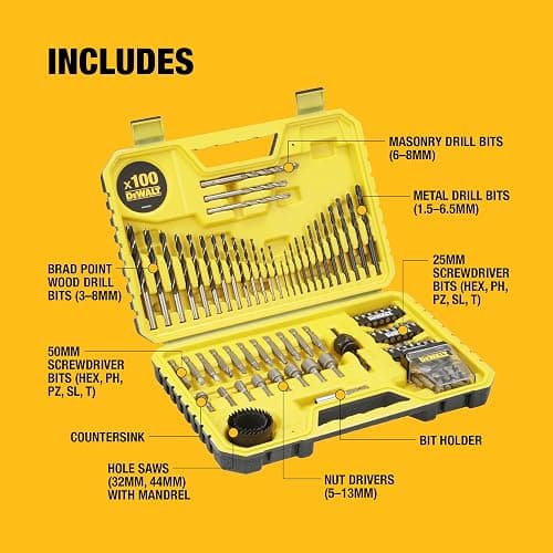 DEWALT Mixed Drill Drive Set (100 pc.), DT71563-QZ thumbnail 9