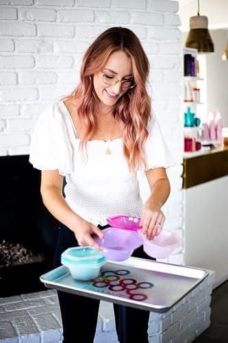 FRAMAR Hair Color Brush Set – Glitter Color Brush, Hair Dye Brush Kit, Hair Coloring Brush - Multi-Colored Connect and Color Bowl Set – Mixing Bowls for Hair Color thumbnail 5