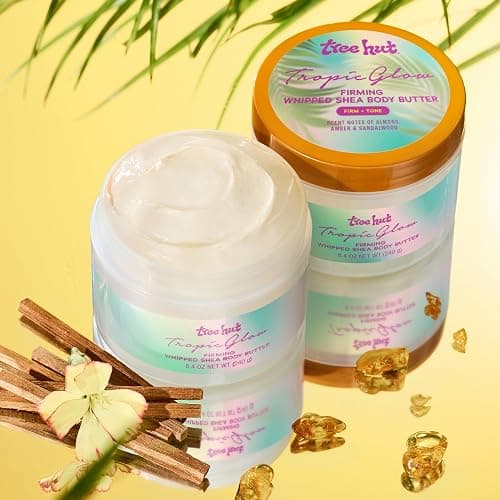 Tree Hut Tropic Glow Whipped Shea Body Butter, Long-Lasting Hydration for Soft, Smooth Skin, Lightweight Moisturizer, 8.4 fl oz thumbnail 5